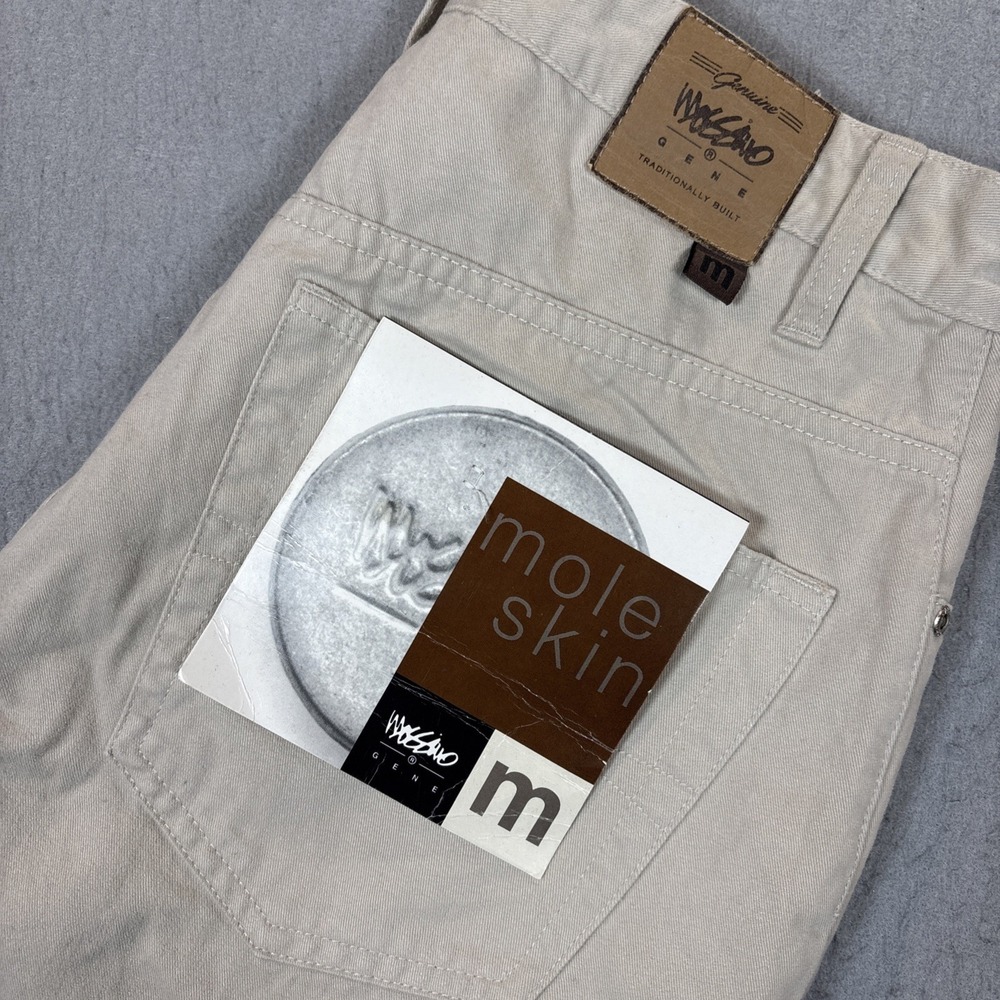 VTG Mossimo Men's size 32X32 Mole Skin denim 5 Pocket Beige Jean NWT Deadstock
